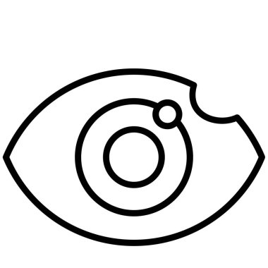 Göz simgesi vektör illüstrasyonu