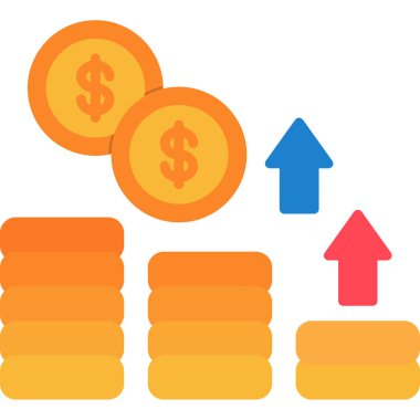 para büyümesi düz vektör simgesi