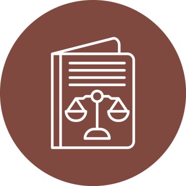 adalet ve hukuk vektör simgesi