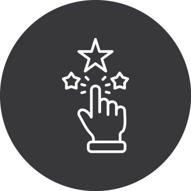 Sihirli çubuk simgesi vektör çizimi