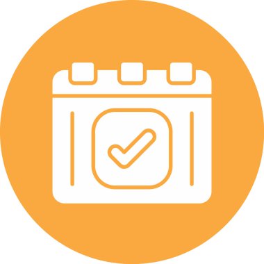 Kolayca değiştirilebilen ya da düzenlenebilen takvim vektörü simgesi