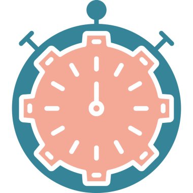 Saat simgesi vektör illüstrasyonu