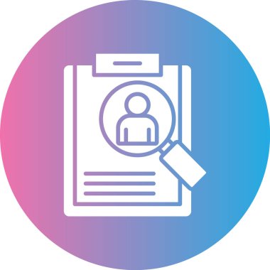 Kimlik kartı simgesi. vektör illüstrasyonu