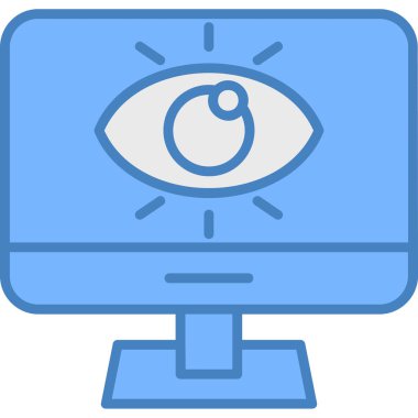 Göz simgesi vektör illüstrasyonu