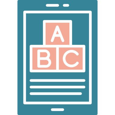 Akıllı telefon. Web simgesi basit illüstrasyon