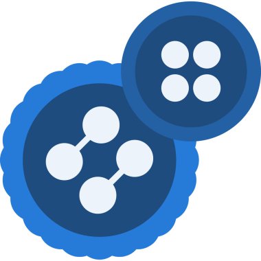 Molekül. Web simgesi basit illüstrasyon