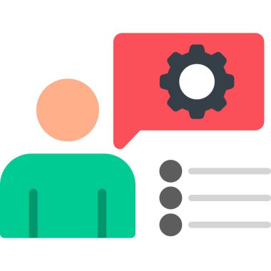 Müşteri servisi renk vektör simgesi düzenlenebilir