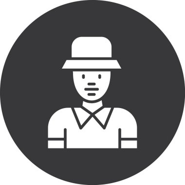 man simgesi vektör illüstrasyonu