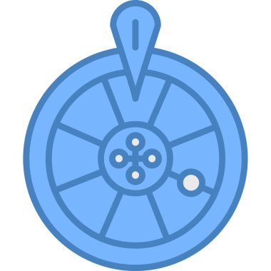 Pusula. Web simgesi basit illüstrasyon