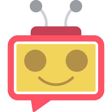 Konuş. Web simgesi basit illüstrasyon