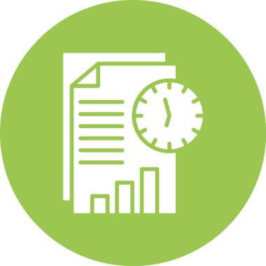 Saat simgesinin vektör illüstrasyonu