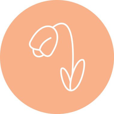 Güzel bir çiçeğin vektör çizimi