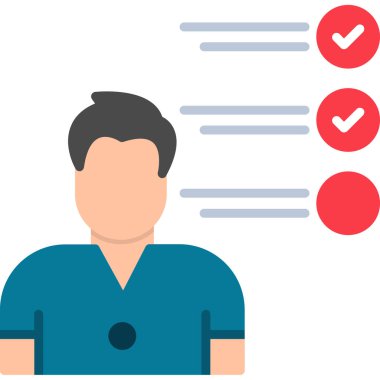 Tıbbi bakım ikonu, modern tasarım illüstrasyonu