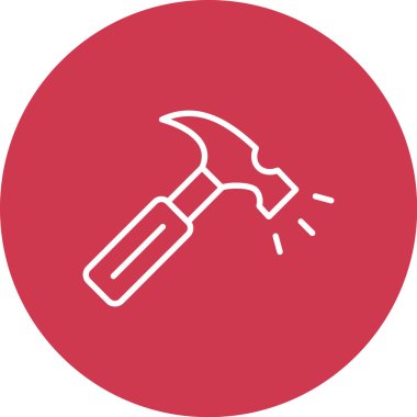 Çekiç ikonu vektör illüstrasyonu