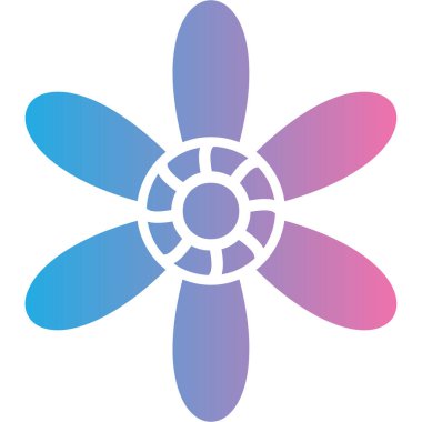 Çiçek. Web simgesi basit illüstrasyon