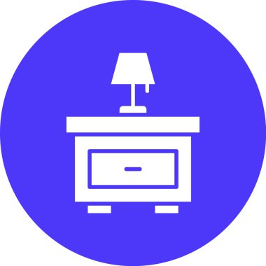 Modern b 'nin vektör illüstrasyonu mobilya ikonundan yoksun