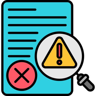 Ünlem işareti vektör illüstrasyon tasarımı içeren belge