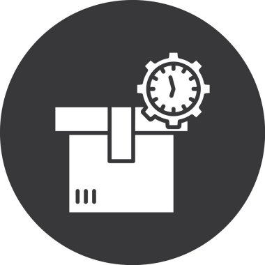 Saat. Web simgesi basit illüstrasyon