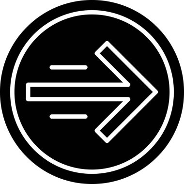 yön ok simgesi ana hat biçiminde