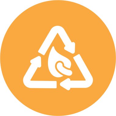 Vektör geri dönüşüm işareti simgesi