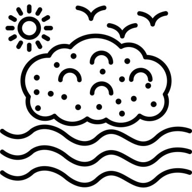 Yaz güneşi simgesi, taslak biçimi