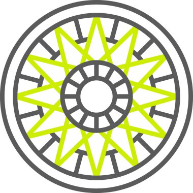 Güneş Simgesi Vektör illüstrasyonu