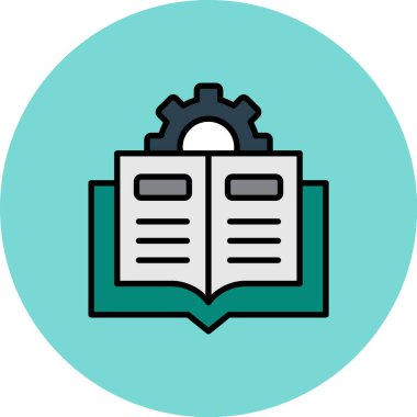 Kitap. Web simgesi basit illüstrasyon