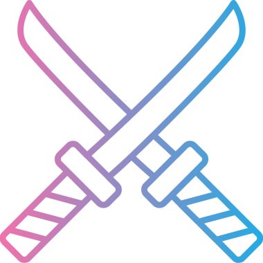 Kılıç. Web simgesi basit illüstrasyon