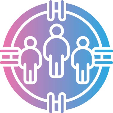 İnsanların illüstrasyon vektör simgesi