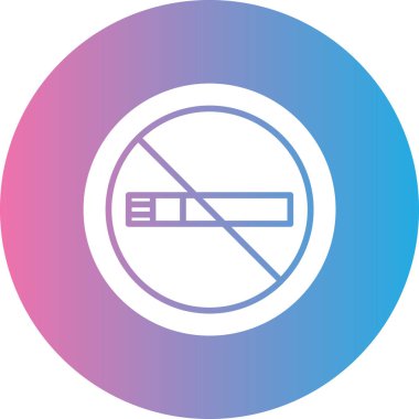 Sigara içmek yok. Basit simge