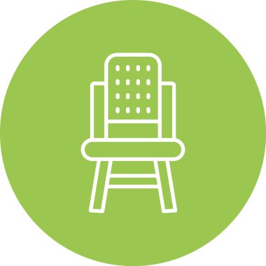 Koltuk. Web simgesi basit illüstrasyon