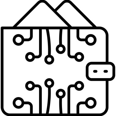 veri depolama sunucu simgesi ana hat biçiminde