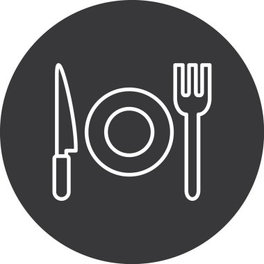 Gıda simgesinin vektör illüstrasyonu