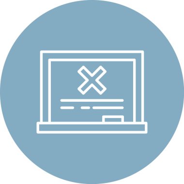 Hata simgesi vektör illüstrasyonu