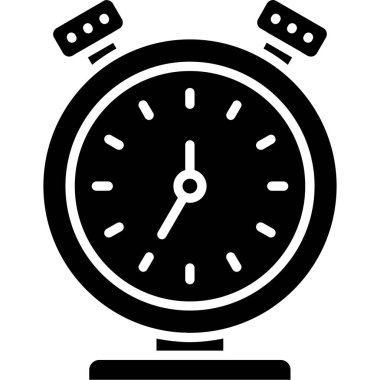 Saat simgesi vektör illüstrasyonu