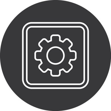 Vites vektör simgesi. resim biçimi yuvarlak bir çemberin içinde koyu gri ve gri renkli düz bir simge sembolüdür..