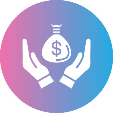 Para için. Web simgesi basit illüstrasyon