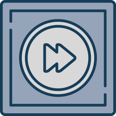 çalma düğmesi simgesi, vektör illüstrasyonu