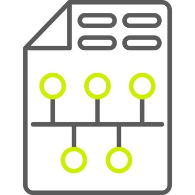 veri depolama simgesi. Web için veritabanı vektör simgelerinin özet çizimi