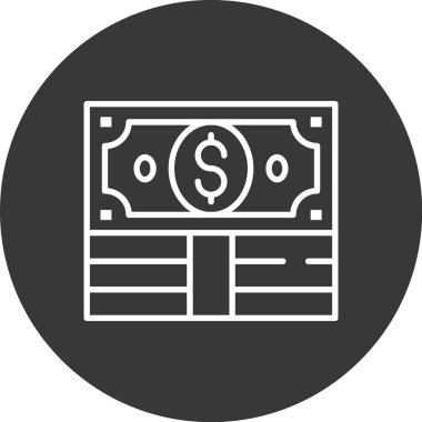 Para için. Web simgesi basit illüstrasyon