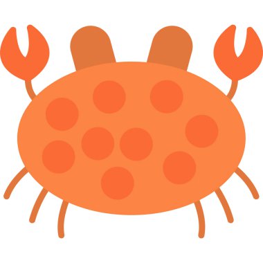 Arka planda yengeç vektör çizimi