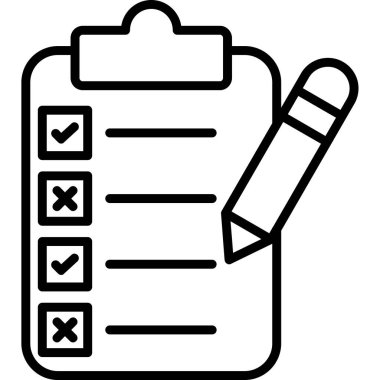 Liste. Web simgesi basit illüstrasyon