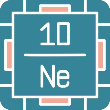 Bir atom molekülünün kişisel ve kimyasal elementinin gösterimi