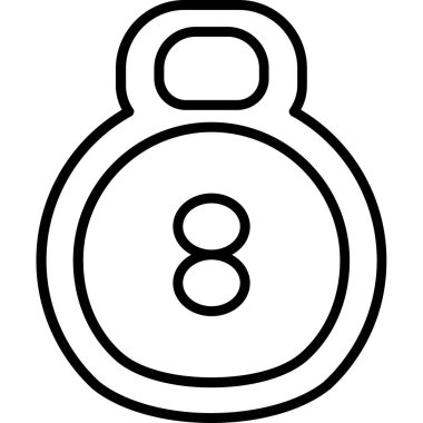 top topu bilardo simgesi taslak biçiminde