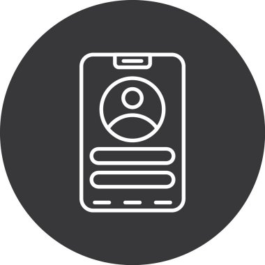 Cep telefonu simgesi, vektör illüstrasyonu