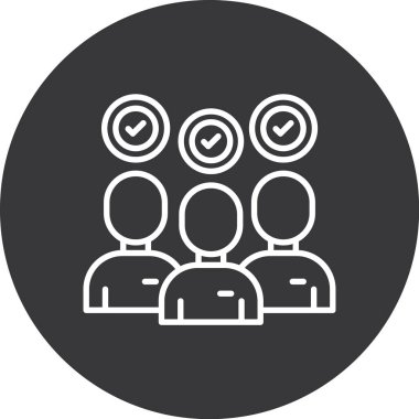 Modern insan simgesinin vektör çizimi