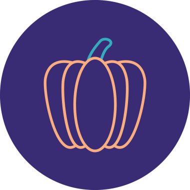 Cadılar Bayramı balkabağı. Web simgesi basit illüstrasyon