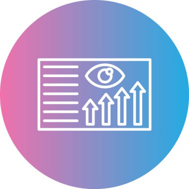 Göz simgesi vektör illüstrasyonu