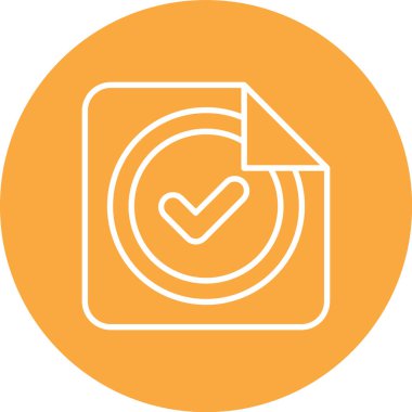 Kontrol simgesinin vektör illüstrasyonu