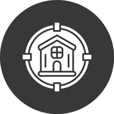 ev simgesi vektör illüstrasyonu